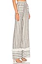 view 2 of 4 PANTALON CARTAGENA in Ivory & Black Stripe