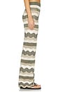 view 3 of 6 PANTALÓN MARTINA in Olive Stripe