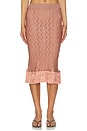 view 1 of 6 JUPE MIDI LORENZ0 in Rosewood Pink