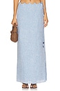 view 2 of 6 Cairo Skirt in Blue Melange