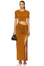 view 5 of 6 Marina Skirt in Cognac