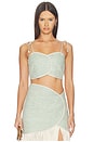 view 1 of 4 Aveiro Top in Seafoam Green