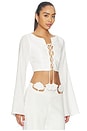 view 2 of 4 Amelie Top in Ivory