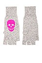 view 1 of 1 Skull Fingerless Gloves in Festival & Barbie