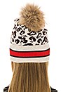 view 2 of 3 Sporty Leopard Pom Pom Hat in Mojave, Mocha & Black