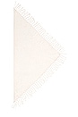 view 2 of 2 Fringe Triangle Scarf in Chalk