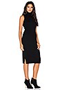 view 2 of 3 Sleeveless Turtleneck Dress in Black