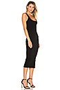 view 2 of 3 Midi Square Neck Dress in Black
