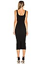 view 3 of 3 Midi Square Neck Dress in Black