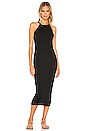 view 1 of 4 Rib Halter Midi Dress in Black