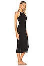 view 2 of 4 Rib Halter Midi Dress in Black