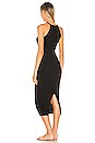 view 3 of 4 Rib Halter Midi Dress in Black