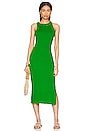 view 1 of 3 VESTIDO MIDI HALTER RIB in Clover