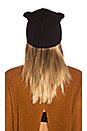 view 3 of 4 Cat Ear Beanie in Ebony