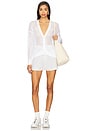 view 4 of 4 Solid Mesh Cardigan in Bleach White