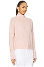 view 2 of 4 Boxy Chunky Mock Sweater in Pinkberry