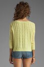 view 2 of 4 Sheer Cable Pullover in Quince