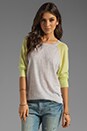 view 1 of 3 Color Block Sweatshirt в цвете Dew/Margarita in Dew & Margarita