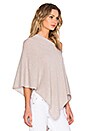 view 2 of 3 Cropped Poncho in Bone