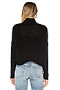 view 3 of 4 Boxy Mock Neck Crop Sweater in Black