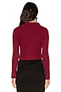 view 3 of 4 Cropped Sweater in Claret