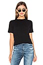 view 1 of 4 Ribbed Boxy Tee in Black