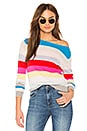 view 1 of 4 Rainbow Stripe Sweater in Rainbow Multi