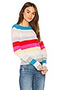 view 2 of 4 Rainbow Stripe Sweater in Rainbow Multi