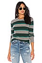 view 1 of 4 Rugby Stripe Sweater in Cement, Pine & Billiard