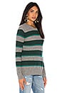 view 2 of 4 Rugby Stripe Sweater in Cement, Pine & Billiard