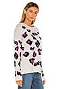 view 2 of 4 Leopard Crew in Chalk, Black & Pink