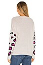 view 3 of 4 Leopard Crew in Chalk, Black & Pink