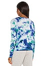 view 3 of 4 Tie Dye Crew Sweater in Maritime Combo