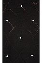 view 5 of 5 Puff Sleeve Pointelle With Pearls Sweater in Black