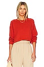 view 1 of 4 Cropped Boxy Sweater in Bittersweet