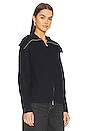 view 2 of 4 Chunky Shaker Zip Jacket in Peacoat