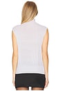 view 3 of 5 Sleeveless Shimmer Funnel Neck Sweater in Ice