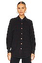 view 2 of 5 Plaid Shacket in Anthracite & Ebony Combo