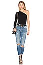 view 4 of 4 One Shoulder Top in Black