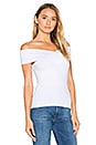 view 2 of 4 Criss Cross Off Shoulder Top in White