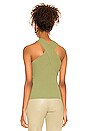 view 3 of 4 Crisscross Halter Top in Herb