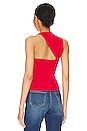 view 4 of 5 Asymmetric Cut Out Muscle Tee in Lacquer