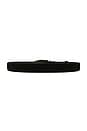 view 2 of 3 Oval Plaque Belt in Black