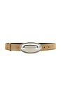 view 1 of 3 Oval Plaque Belt in Tan