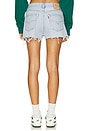 view 4 of 6 Cropped Denim Short in Blue