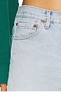 view 6 of 6 Cropped Denim Short in Blue