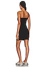 view 4 of 4 Skewed Logo Strapless Mini Dress in Black