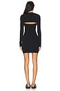 view 3 of 3 Cropped Cardigan With Cami Mini Dress Twin Set in Black