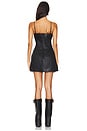 view 4 of 4 Square Neckline Mini Dress With Internal Short in Black