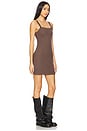 view 2 of 5 Waffle Cami Dress in Chocolate Brown